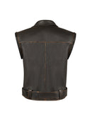 Nina Kadın Siyah Vintage Deri Ceket | Derimod