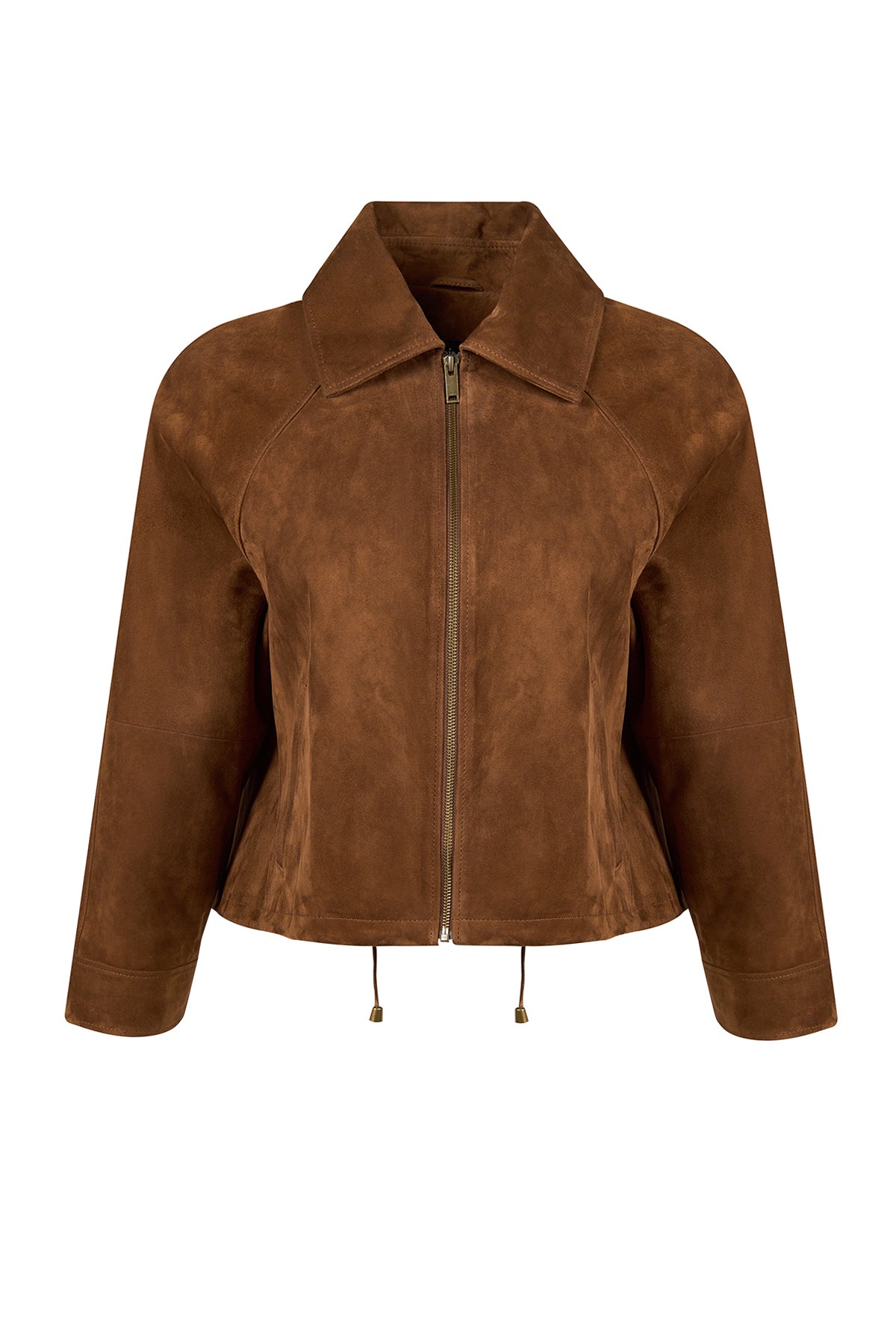 Miami Woman Brown Oversize Suede Leather Jacket 26SGD565410 | Derimod