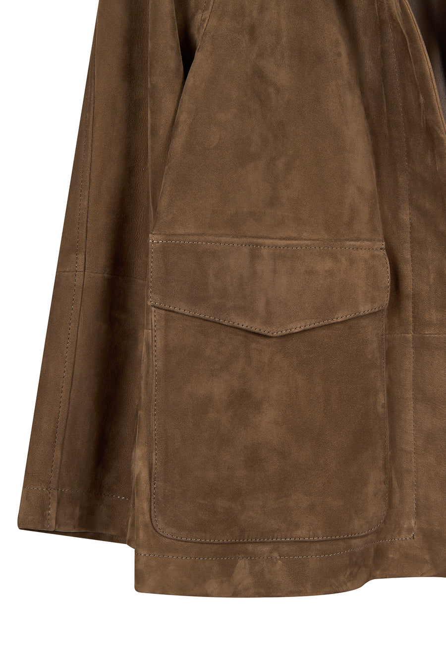 Florida Woman Mink A-From Suede Jacket