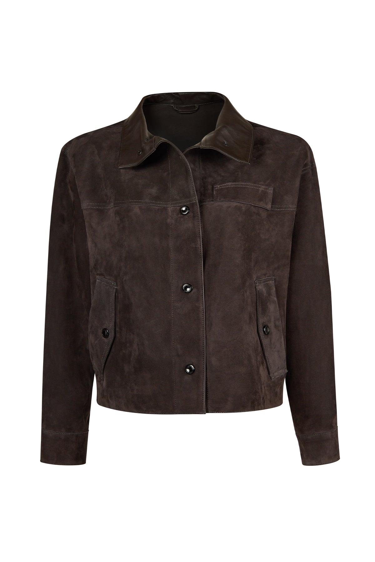 Sandiego Kadın Kahverengi Oversize Süet Deri Ceket 26SGD565810 | Derimod