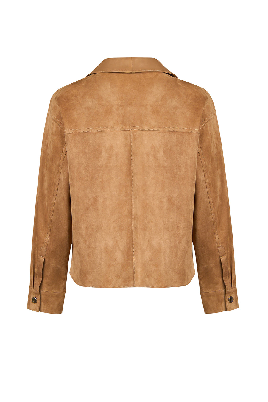 Sandiego Woman Camel Oversize Suede Jacket