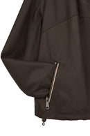 Arlin Woman Brown Reversible Oversized Leather Jacket | Derimod