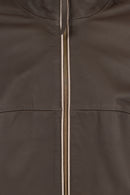 Arlin Woman Brown Reversible Oversized Leather Jacket | Derimod