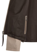 Arlin Woman Brown Reversible Oversized Leather Jacket | Derimod