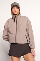Arlin Woman Brown Reversible Oversized Leather Jacket | Derimod