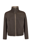 Arlin Woman Brown Reversible Oversized Leather Jacket | Derimod