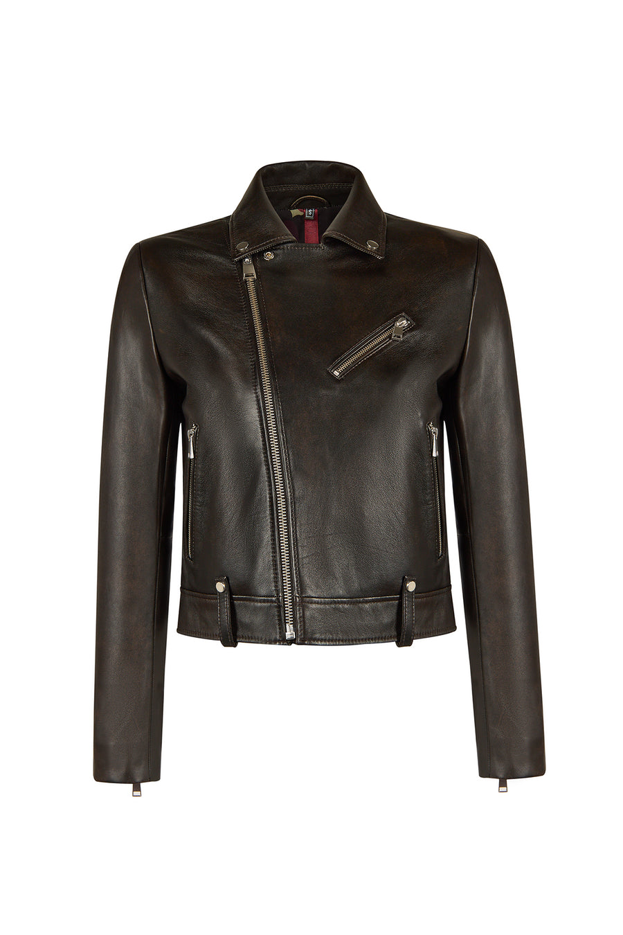 Newyork Kadın Bronz Biker Deri Ceket