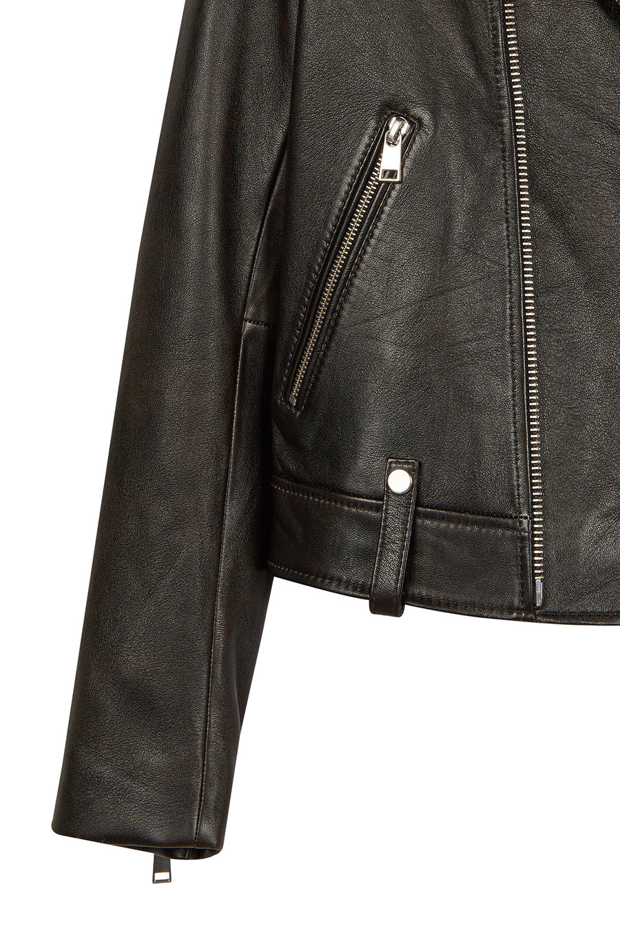 Newyork Kadın Bronz Biker Deri Ceket