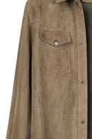 Martinez Erkek Vizon Süet Deri Gömlek | Derimod