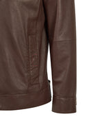 Dybala Erkek Kahverengi Hakim Yaka Deri Ceket | Derimod