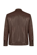 Dybala Erkek Kahverengi Hakim Yaka Deri Ceket | Derimod