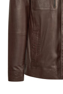 Dybala Erkek Kahverengi Hakim Yaka Deri Ceket | Derimod