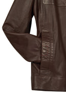 Dybala Erkek Kahverengi Hakim Yaka Deri Ceket | Derimod