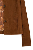 Beatrix Kadın Camel Gömlek Yaka Süet Deri Ceket | Derimod
