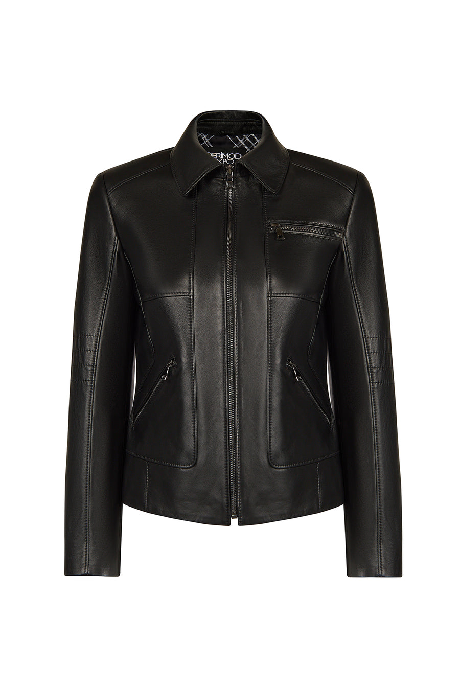 Kim Woman Black Leather Jacket 26SGE56841M | Derimod