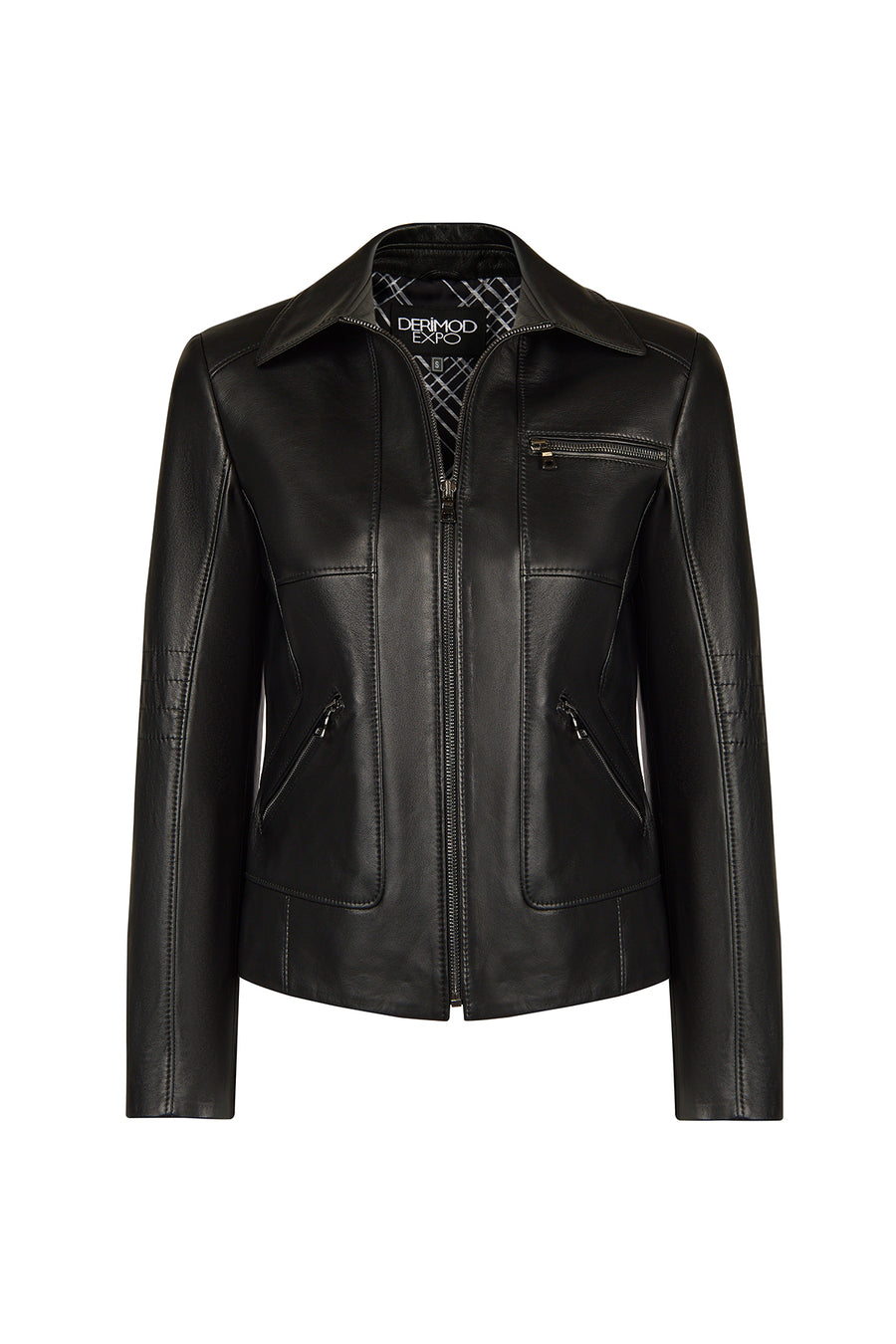 Kim Woman Black Leather Jacket