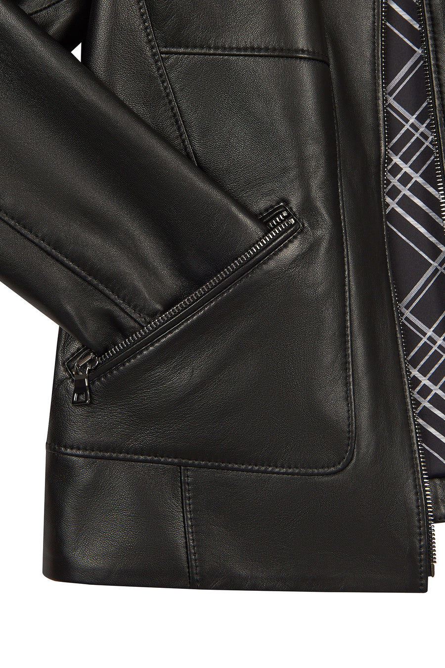 Kim Woman Black Leather Jacket