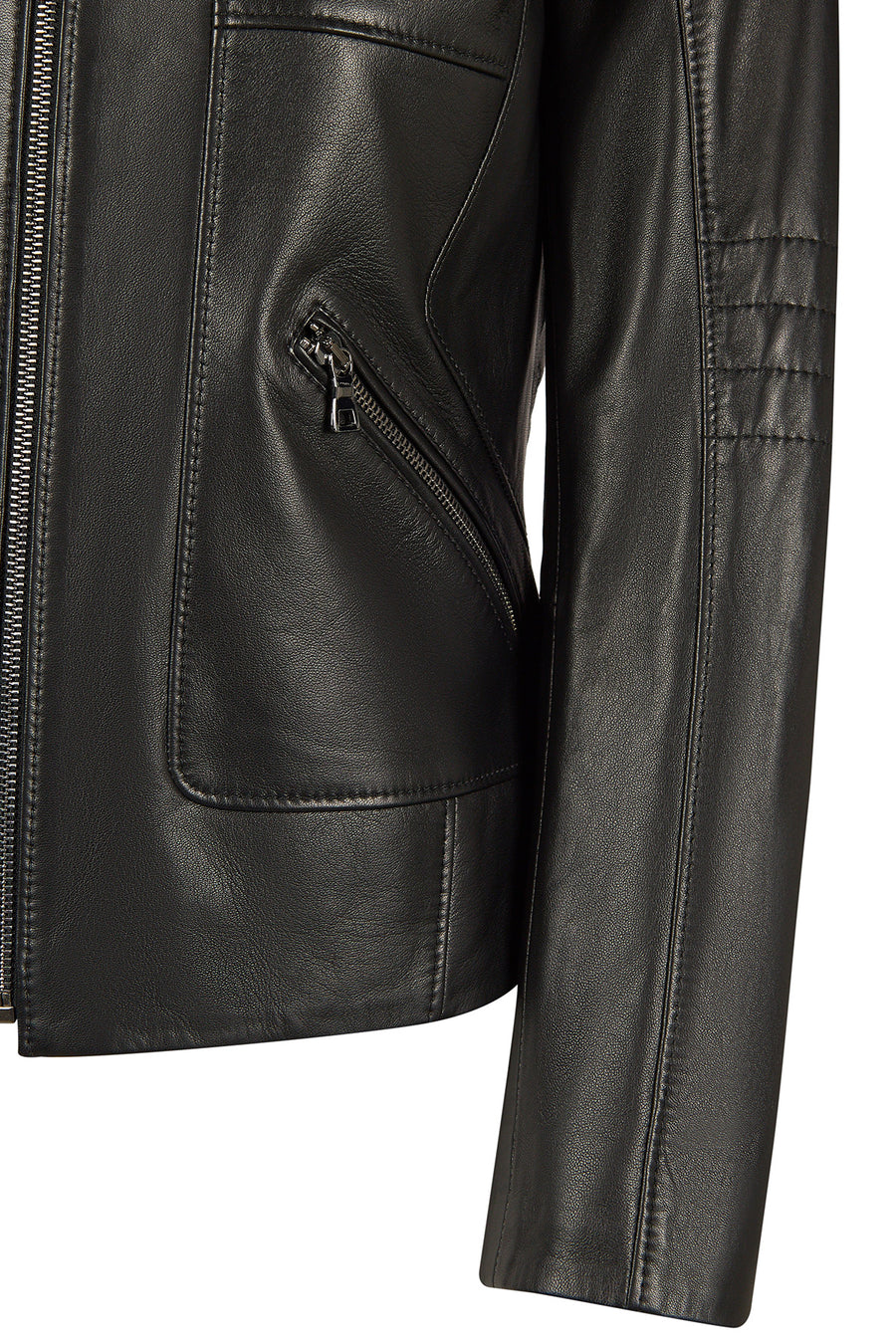 Kim Woman Black Leather Jacket