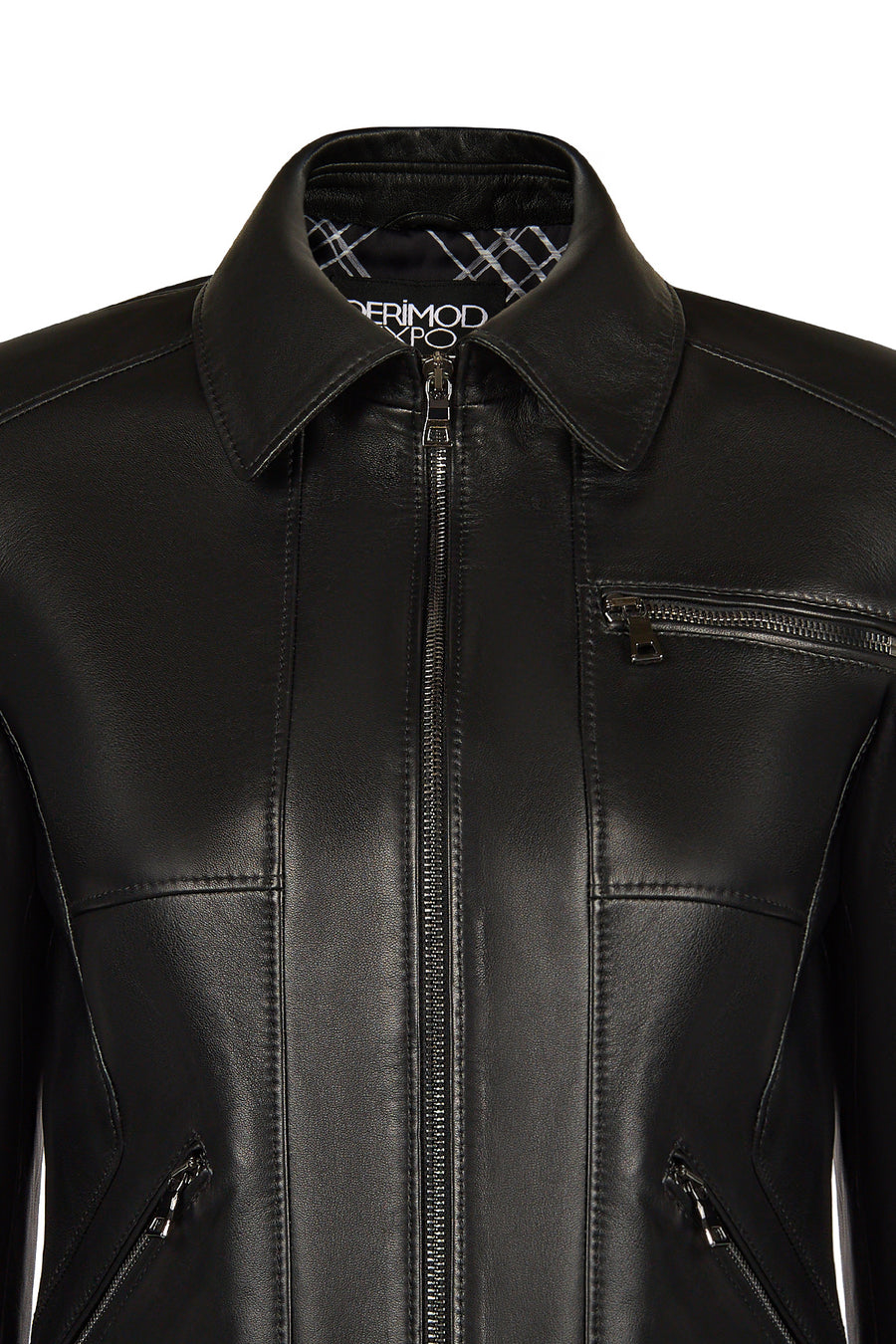 Kim Woman Black Leather Jacket