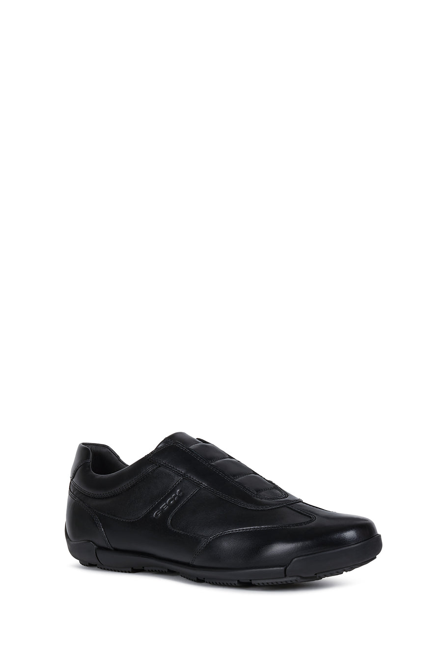 Geox Men's Black U Edgeware B Leather Sneakers