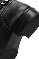 Women's Black Zippered Accessory Detailed Boots | Derimod