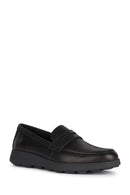 Geox Men's Black Spherica Ec10 Leather Casual Loafer | Derimod