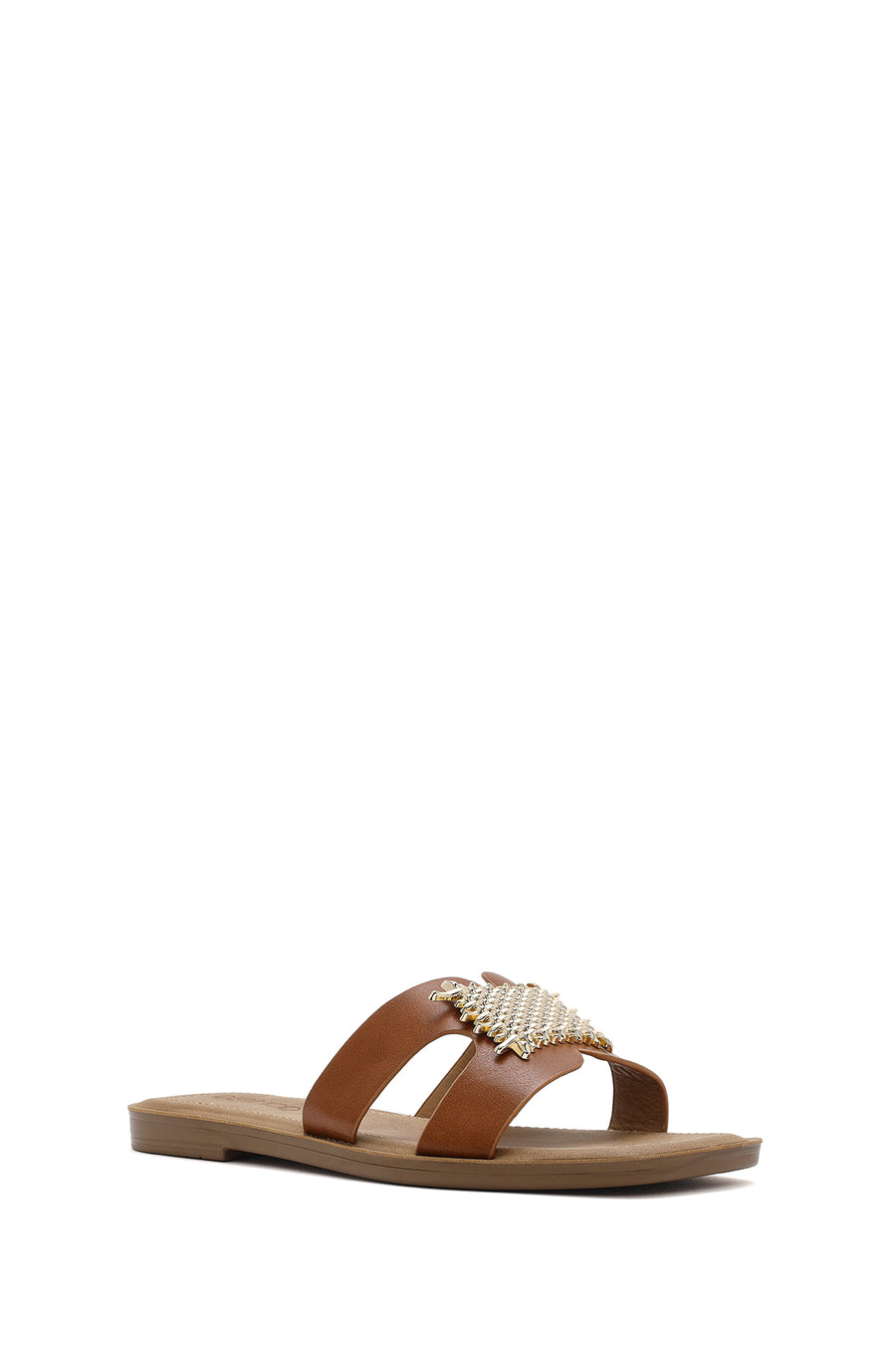 Women's Tan Accessory Slippers