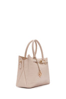 Women's Beige Long Strap Printed Shoulder Bag | Derimod