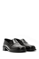 Women's Black Classic Leather Loafer | Derimod