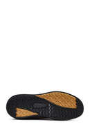 Erkek Vizon Bağcıklı Nubuk Deri Sneaker | Derimod