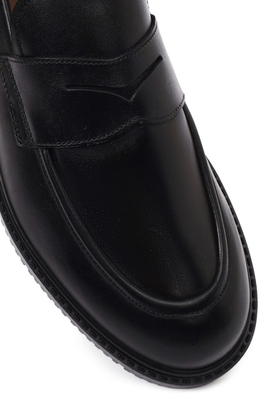 Erkek Siyah Deri Casual Loafer
