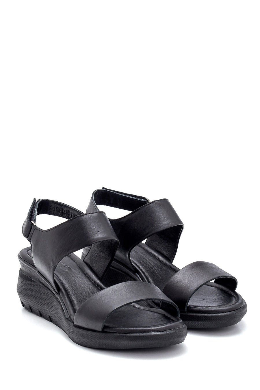 Women's Leather Thick Soled Sandals