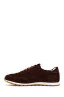 Women's Brown Lace-up Suede Leather Sneaker | Derimod