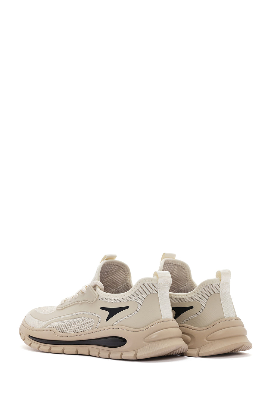 Derimod Zero Men's Beige Lace-up Fabric Sneaker
