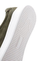 Men's Khaki Nubuck Leather Sneaker | Derimod