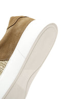 Men's Mink Suede Leather Thick Soled Sneaker | Derimod