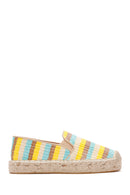 Women's Yellow Straw Espadrilles | Derimod