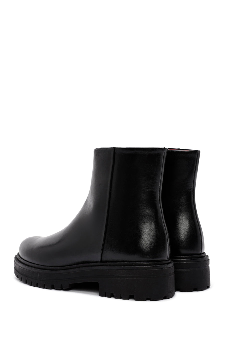 Derimod Gritti Woman Black Zip Closure Leather Boots