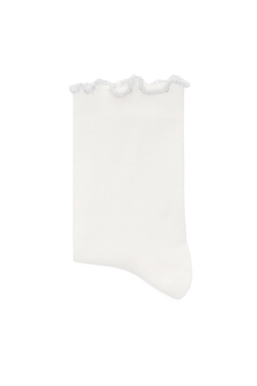 Women's White Cotton Socks