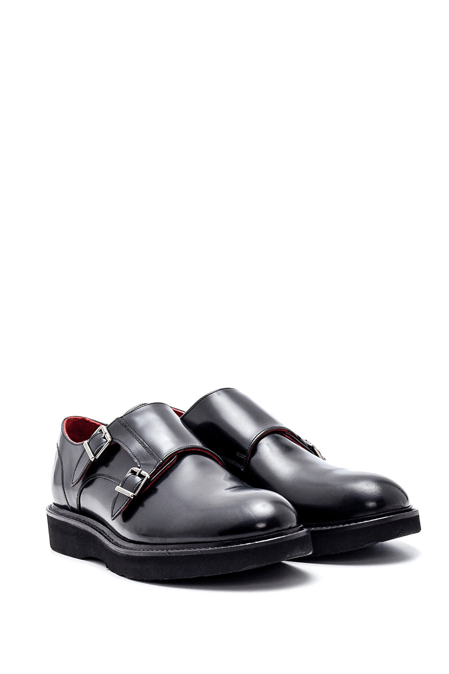 Men's Leather Casual Double Buckle Shoes