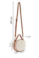 Women's Beige Fabric Crossbody Bag | Derimod