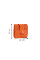 Woman Orange Quilted Card Holder | Derimod