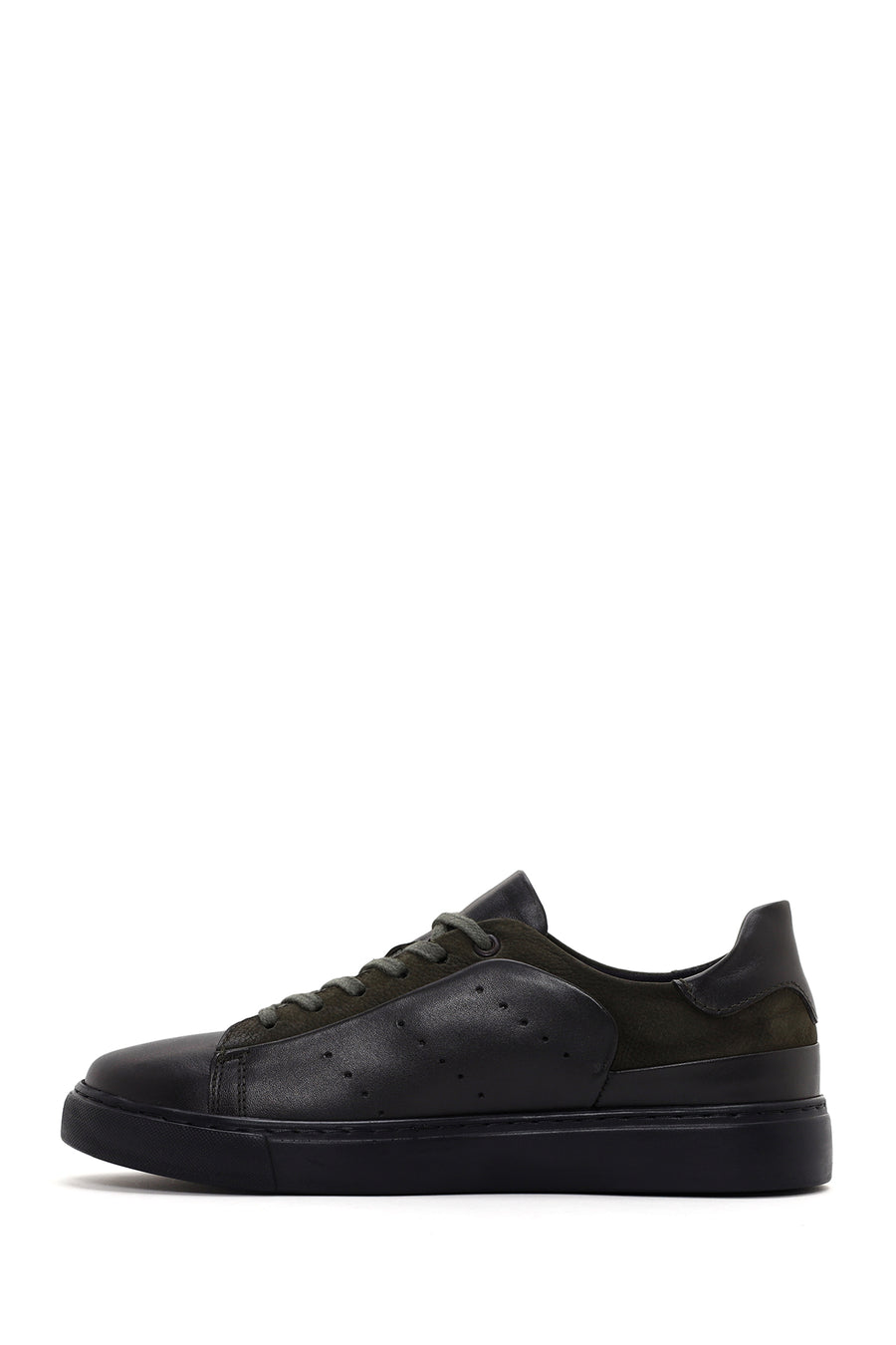 Erkek Yeşil  Deri Sneaker