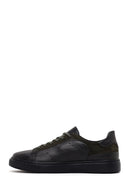 Men's Green Leather Sneaker | Derimod