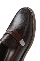 Men's Brown Leather Casual Loafer | Derimod