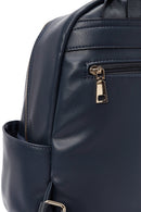 Women's Navy Blue Accessory Detailed Backpack | Derimod