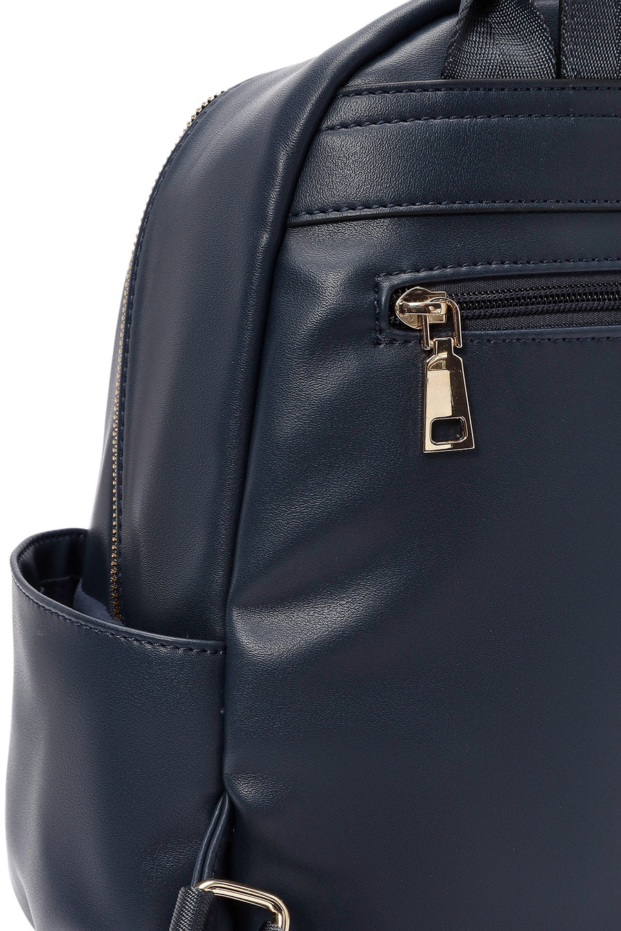 Women's Navy Blue Accessory Detailed Backpack