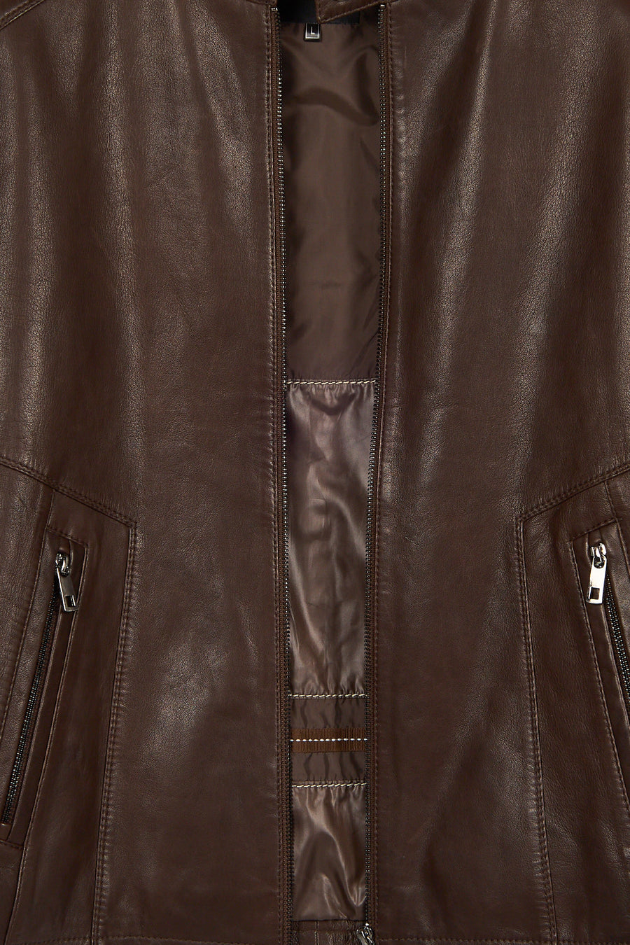Insignia Male Brown Leather Jacket