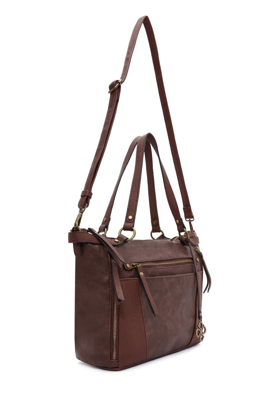 Women's Brown Long Strap Shoulder Bag