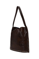 Woman Brown Printed Shoulder Bag | Derimod